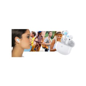 Słuchawki bezprzewodowe GIEWONT RealSound PRO ANC ENC GWS800-2 Białe