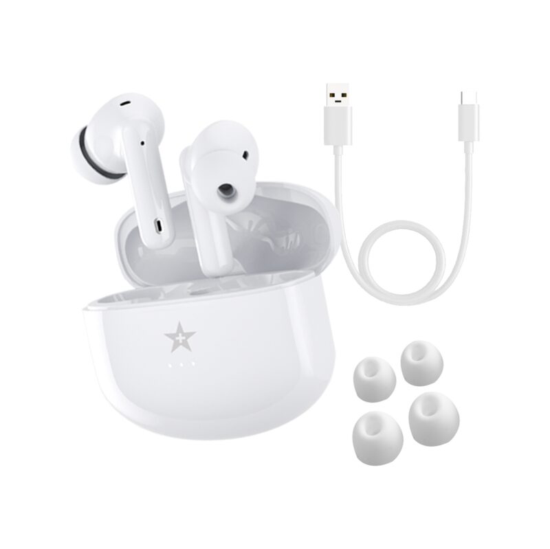 Słuchawki bezprzewodowe GIEWONT RealSound PRO ANC ENC GWS800-2 Białe