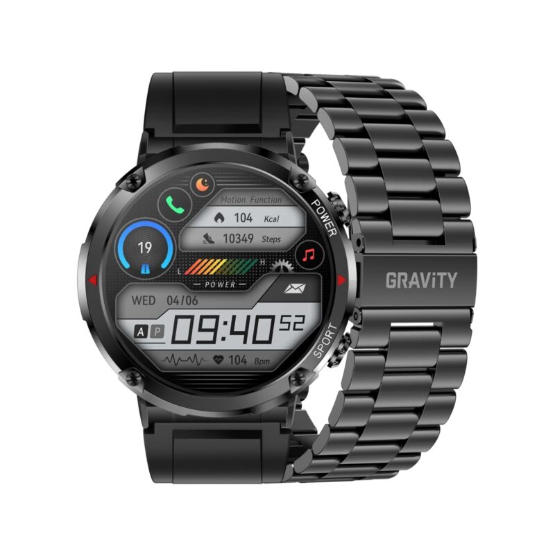 Smartwatch Gravity GT21-1+ Czarny Pasek Silikonowy