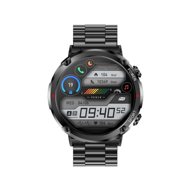 Smartwatch Gravity GT21-1+ Czarny Pasek Silikonowy
