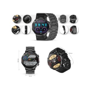 Smartwatch Gravity GT21-1+ Czarny Pasek Silikonowy