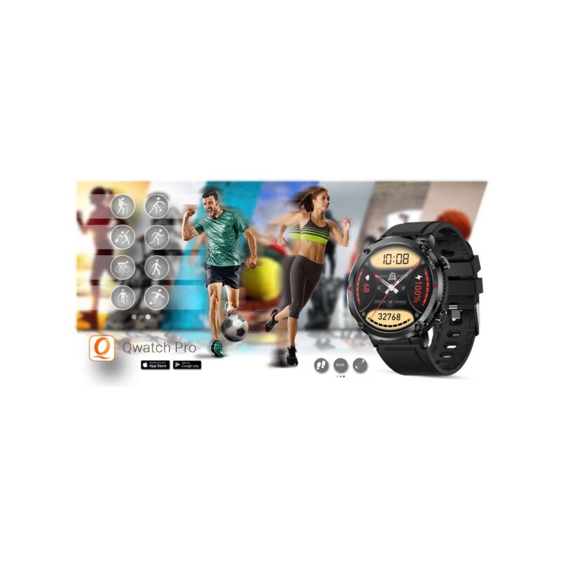 Smartwatch Gravity GT21-1+ Czarny Pasek Silikonowy