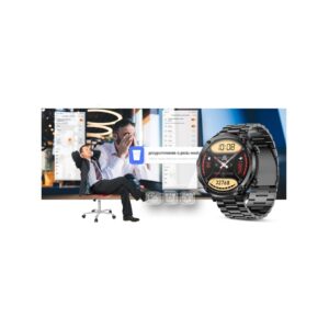 Smartwatch Gravity GT21-1+ Czarny Pasek Silikonowy