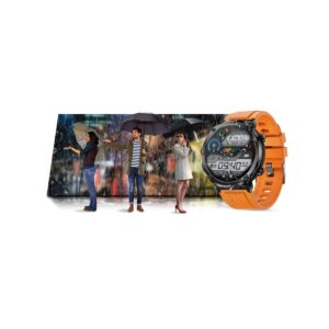 Smartwatch Gravity GT21-2 + Pomarańczowy Pasek Silikonowy