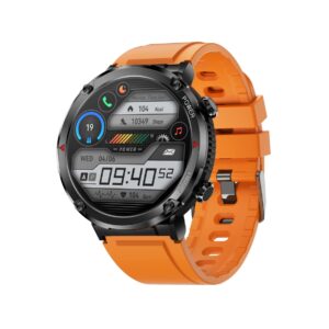 Smartwatch Gravity GT21-2 + Pomarańczowy Pasek Silikonowy