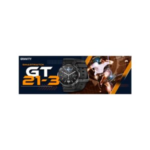 Smartwatch Gravity GT21-3 + Czarny Pasek Silikonowy