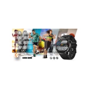 Smartwatch Gravity GT21-4 + Czarny Pasek Silikonowy