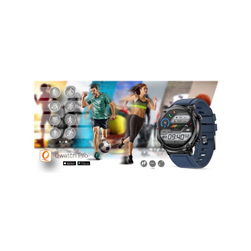 Smartwatch Gravity GT21-5 + Granatowy Pasek Silikonowy