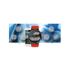 Smartwatch Gravity GT21-6 + Czerwony Pasek Silikonowy