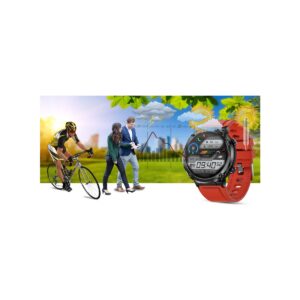 Smartwatch Gravity GT21-6 + Czerwony Pasek Silikonowy