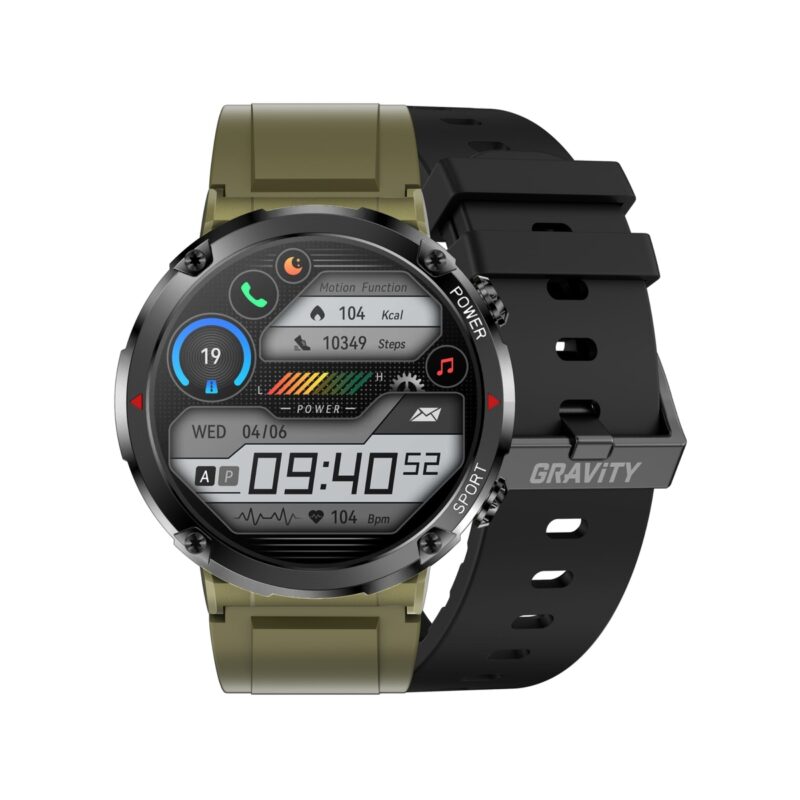 Smartwatch Gravity GT21-7 + Czarny Pasek Silikonowy