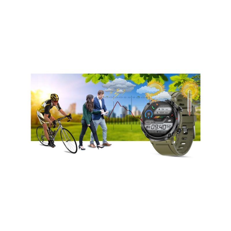 Smartwatch Gravity GT21-7 + Czarny Pasek Silikonowy