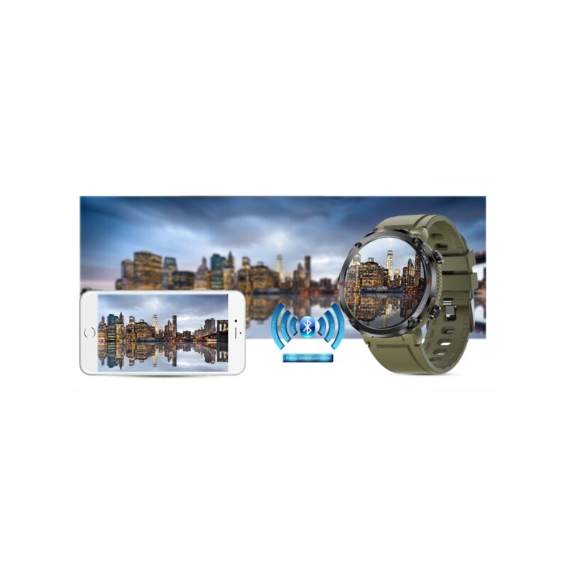 Smartwatch Gravity GT21-7 + Czarny Pasek Silikonowy