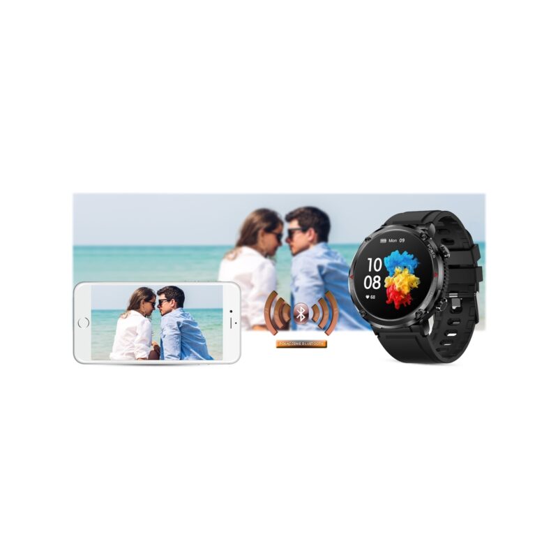 Smartwatch Gravity GT21-7 + Czarny Pasek Silikonowy