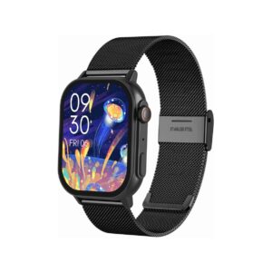 Smartwatch Gravity GT15-1 Czarny Pasek Silikonowy + Czarna Bransoleta