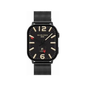 Smartwatch Gravity GT15-1 Czarny Pasek Silikonowy + Czarna Bransoleta