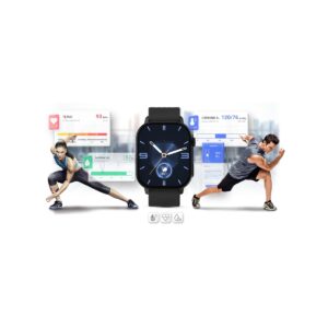 Smartwatch Gravity GT15-1 Czarny Pasek Silikonowy + Czarna Bransoleta