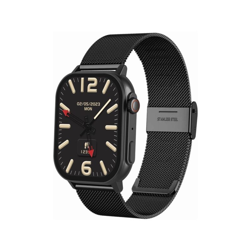 Smartwatch Gravity GT15-2 Pomarańczowy Pasek Silikonowy + Czarna Bransoleta