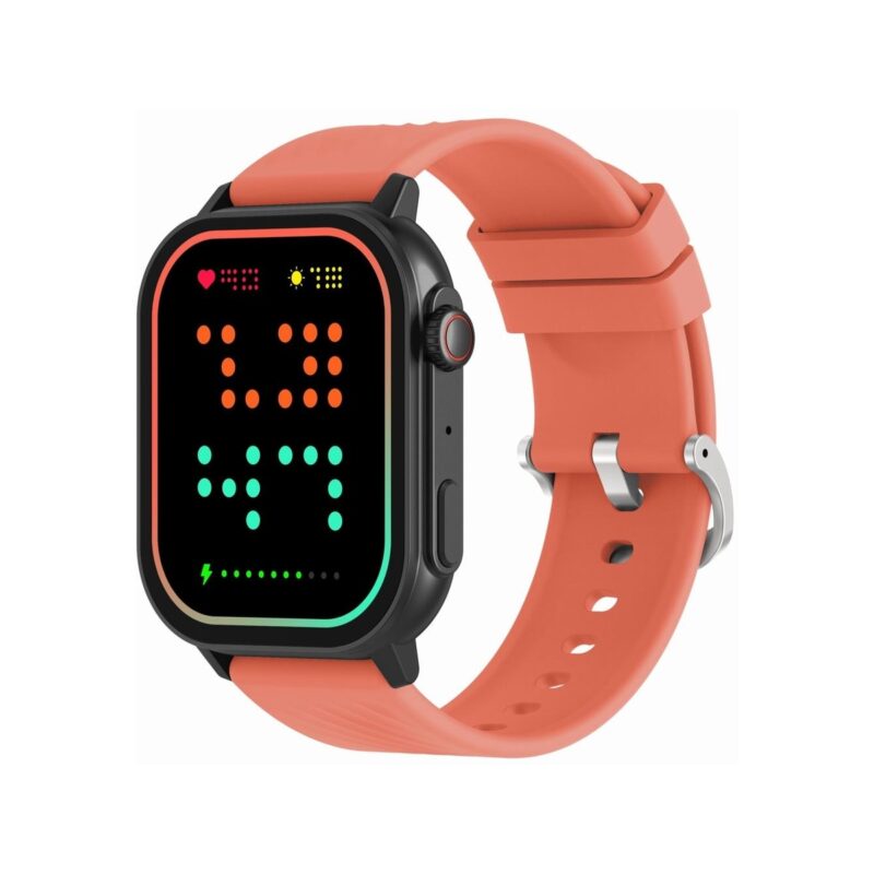 Smartwatch Gravity GT15-3 Czerwony Pasek Silikonowy + Czarna Bransoleta