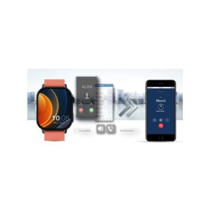 Smartwatch Gravity GT15-3 Czerwony Pasek Silikonowy + Czarna Bransoleta