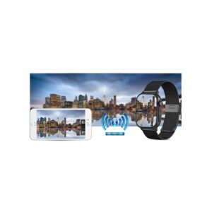 Smartwatch Gravity GT15-3 Czerwony Pasek Silikonowy + Czarna Bransoleta