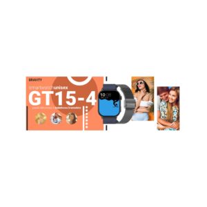 Smartwatch Gravity GT15-4 Niebieski Pasek Silikonowy + Tytanowa Bransoleta