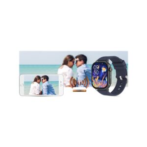 Smartwatch Gravity GT15-4 Niebieski Pasek Silikonowy + Tytanowa Bransoleta