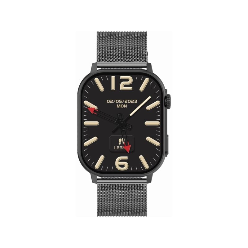 Smartwatch Gravity GT15-4 Niebieski Pasek Silikonowy + Tytanowa Bransoleta