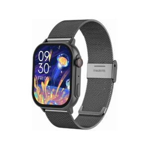 Smartwatch Gravity GT15-5 Czarny Pasek Silikonowy + Tytanowa Bransoleta