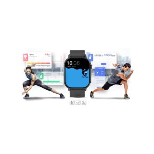 Smartwatch Gravity GT15-5 Czarny Pasek Silikonowy + Tytanowa Bransoleta