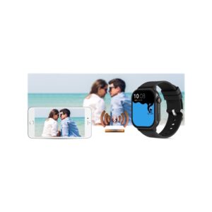 Smartwatch Gravity GT15-5 Czarny Pasek Silikonowy + Tytanowa Bransoleta