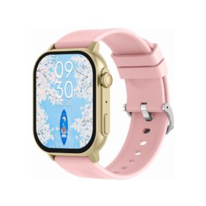 Smartwatch Gravity GT15-7 Różowy Pasek Silikonowy + Złota Bransoleta