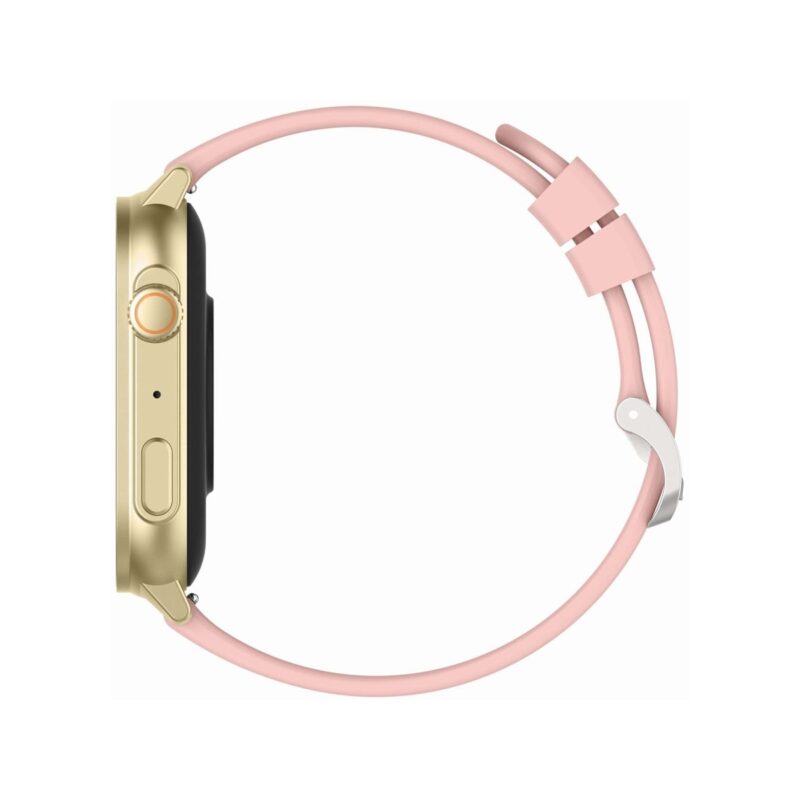 Smartwatch Gravity GT15-7 Różowy Pasek Silikonowy + Złota Bransoleta