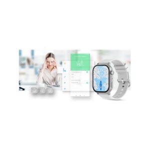 Smartwatch Gravity GT15-8 Szary Pasek Silikonowy + Srebrna Bransoleta