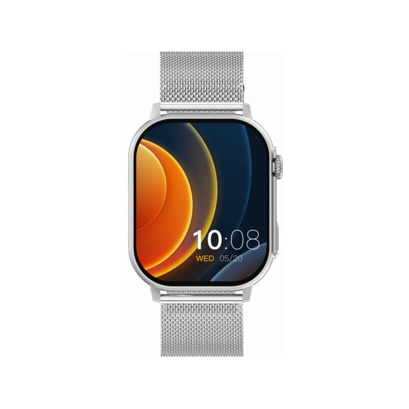 Smartwatch Gravity GT15-8 Szary Pasek Silikonowy + Srebrna Bransoleta