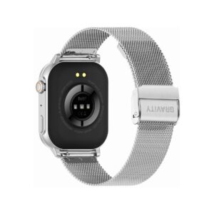 Smartwatch Gravity GT15-8 Szary Pasek Silikonowy + Srebrna Bransoleta