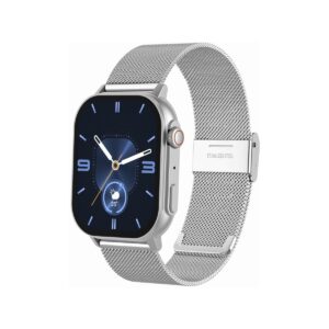 Smartwatch Gravity GT15-9 Czarny Pasek Silikonowy + Srebrna Bransoleta