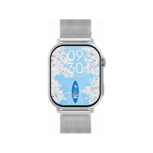 Smartwatch Gravity GT15-9 Czarny Pasek Silikonowy + Srebrna Bransoleta
