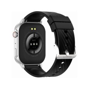 Smartwatch Gravity GT15-9 Czarny Pasek Silikonowy + Srebrna Bransoleta