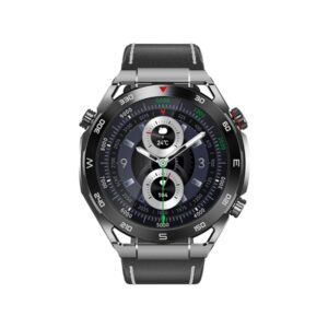 Smartwatch VELTORI VT100-1 + Czarny Pasek Silikonowy + Czarny Eko Skóra