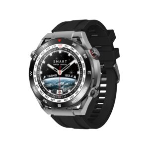 Smartwatch VELTORI VT100-1 + Czarny Pasek Silikonowy + Czarny Eko Skóra