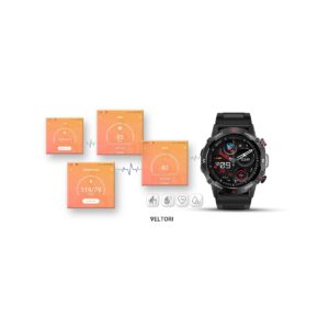 Smartwatch VELTORI VT110-1 Czarny Pasek Silikonowy