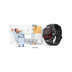 Smartwatch VELTORI VT120-1 Czarny Pasek Silikonowy