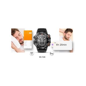 Smartwatch VELTORI VT120-1 Czarny Pasek Silikonowy