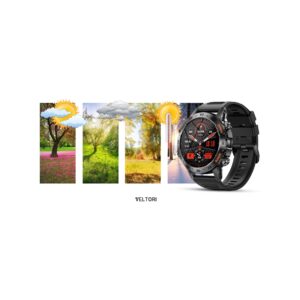 Smartwatch VELTORI VT120-1 Czarny Pasek Silikonowy
