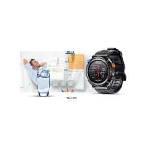 Smartwatch VELTORI VT130-1 Czarny Pasek Silikonowy