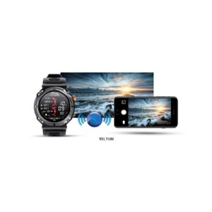 Smartwatch VELTORI VT130-1 Czarny Pasek Silikonowy