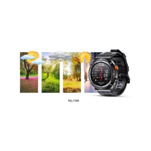 Smartwatch VELTORI VT130-1 Czarny Pasek Silikonowy
