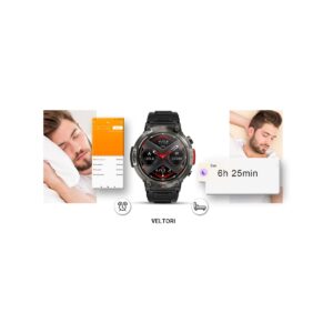Smartwatch VELTORI VT140-1 Czarny Pasek Silikonowy