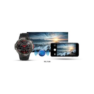 Smartwatch VELTORI VT140-1 Czarny Pasek Silikonowy